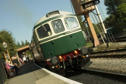 D6501 stood in Buckfastleigh Platform. Photo by Alan Johnson.