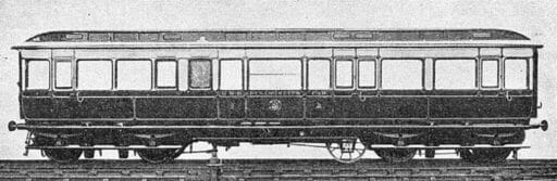 The GWR Dynamometer Car, it was attached between the locomotive and the train, and was used for making tests under working conditions. In the car a moving roll of paper, on which the principal records were made, was operated by clockwork and the extra wheel shown. That could be raised or lowered from the underside of the carriage to the rail as required, and was used to record on the roll the speed at which the train was travelling. The wheel was fitted with a hardened steel tyre, ground to such a diameter that it made exactly 440 revolutions for each mile run.